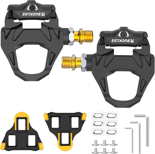 Road Bike Pedals Compatible with Shimano SPD-SL Cleats - Bicycle Clipless Titanium Sealed Bearing
