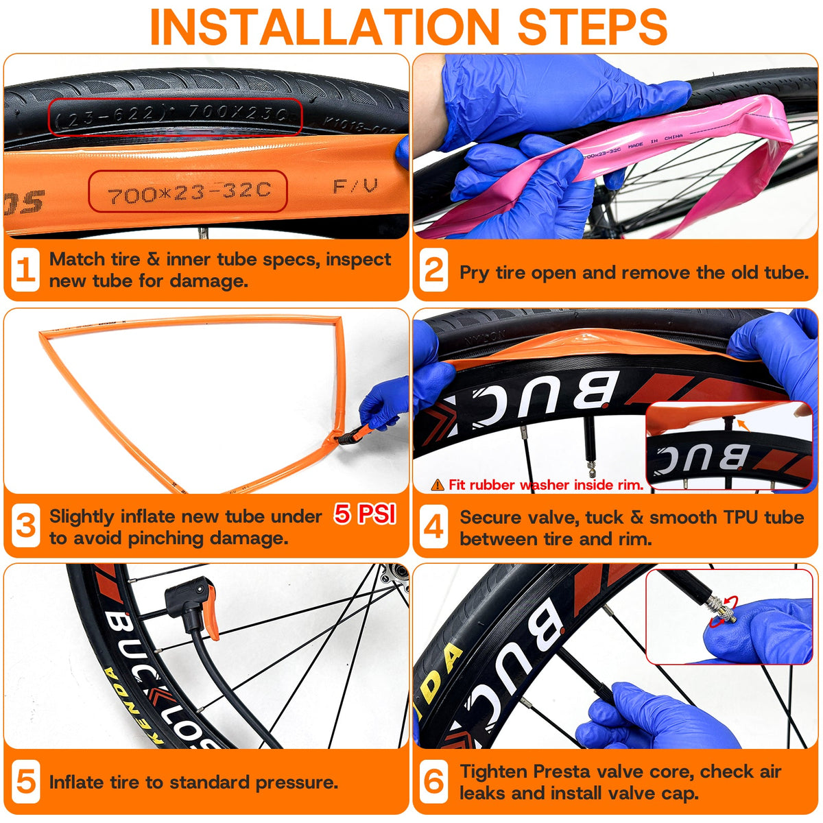 TPU Bike Inner Tube 2PCS