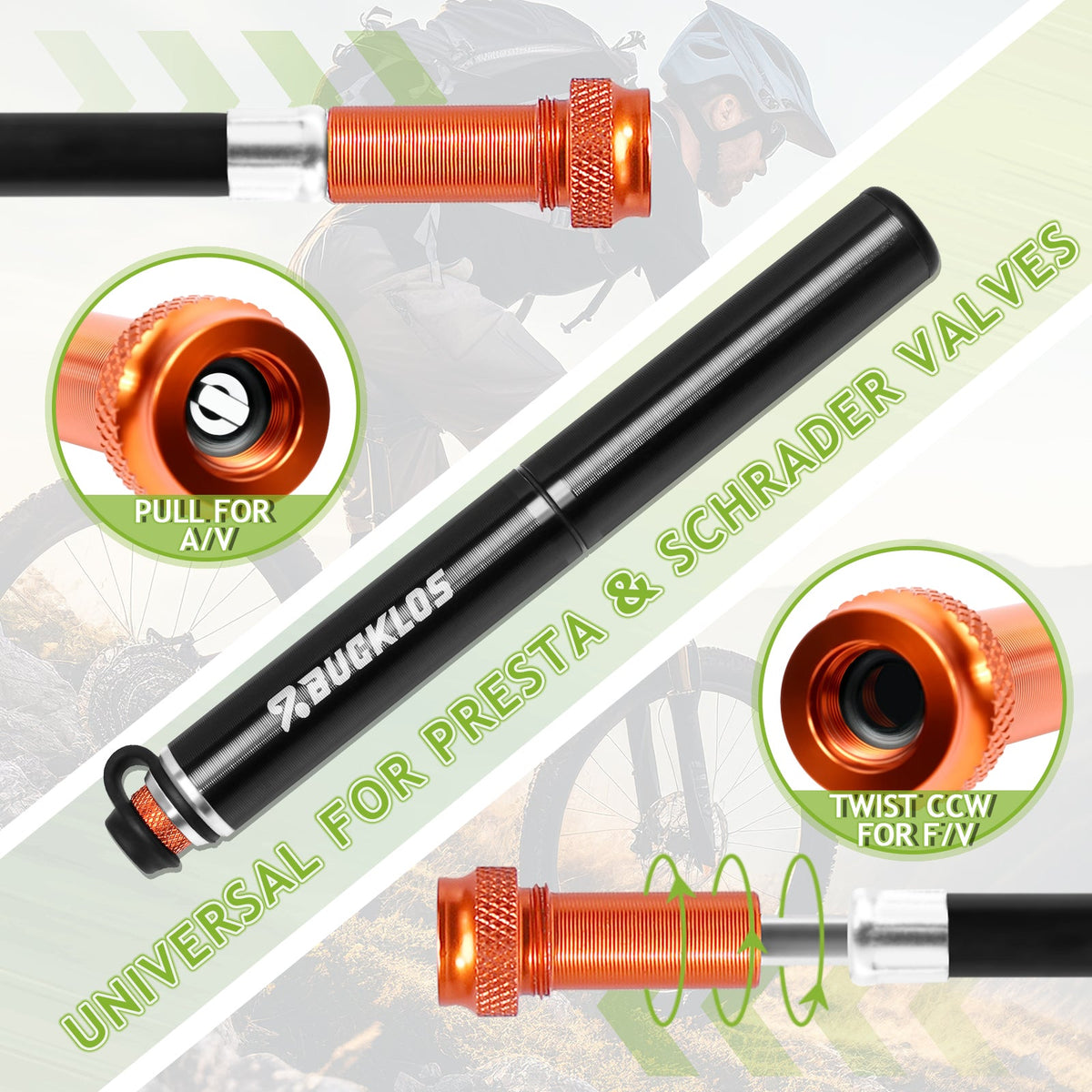 Mini Bike Pump with Pressure Gauge