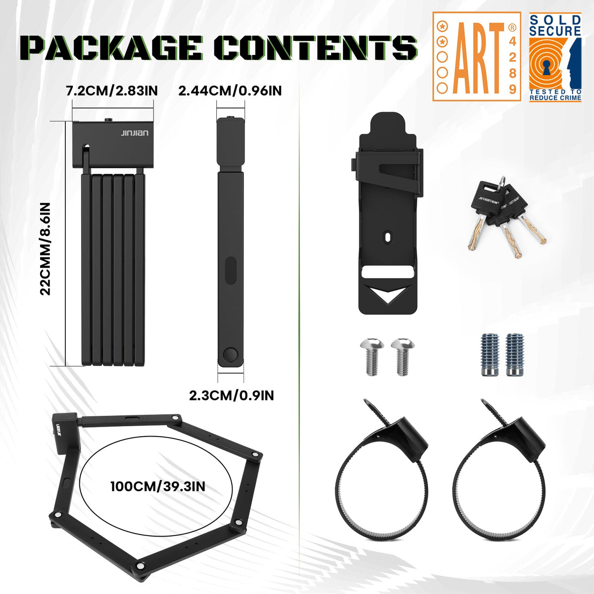 Foldy Bike Lock Star