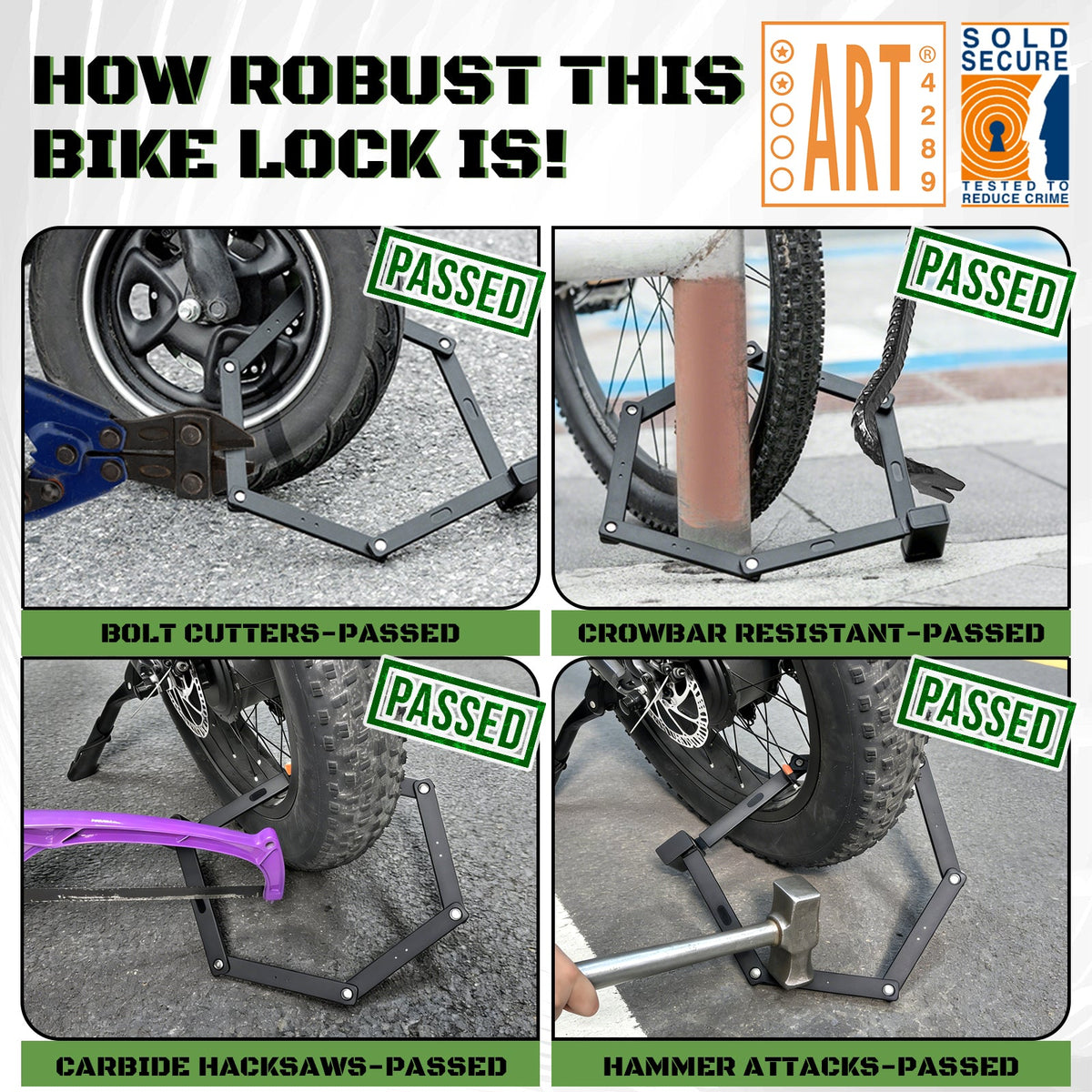 Foldy Bike Lock Star