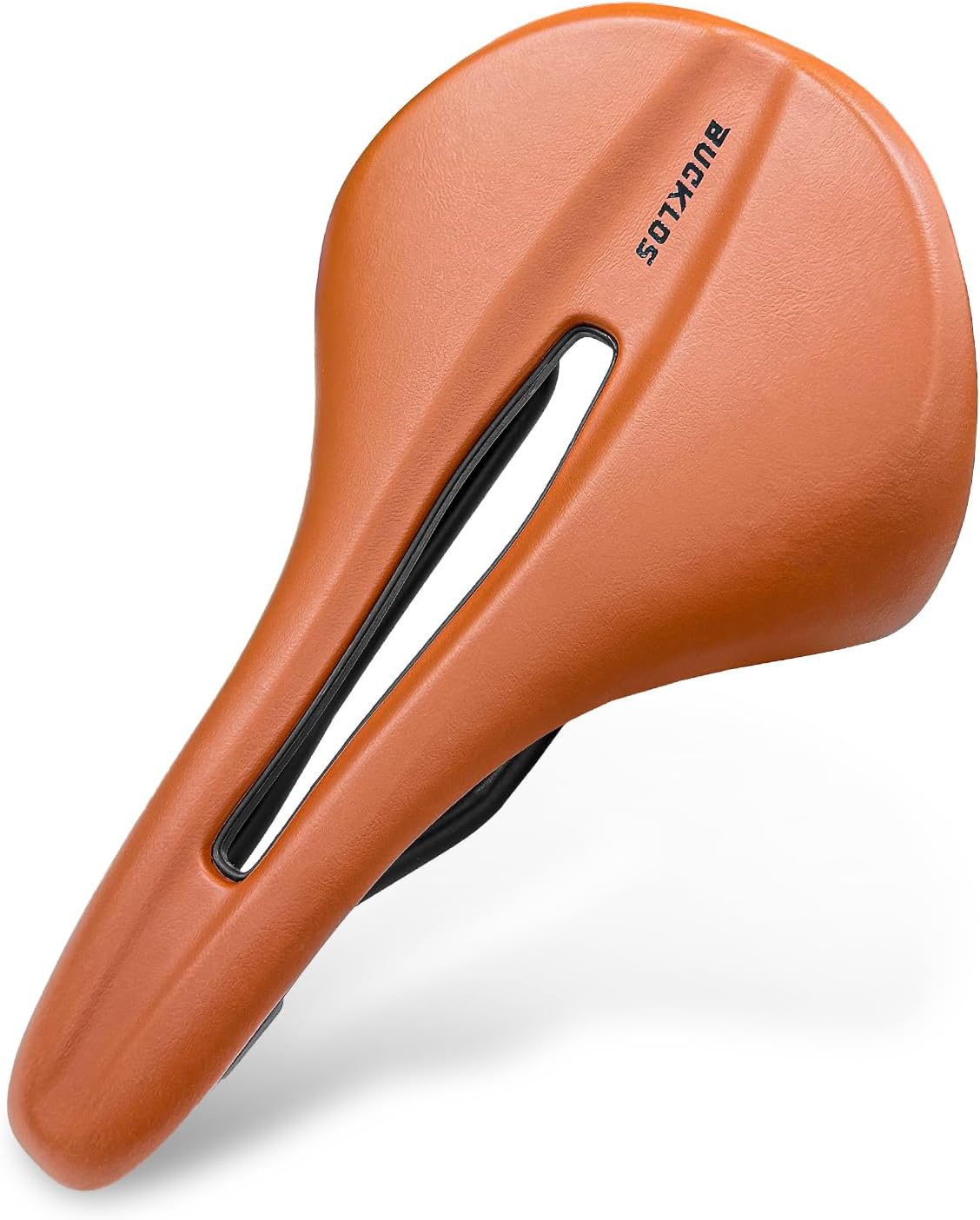 Comfortable Vacuum Leather Bike Saddle with Cr-Mo Rail for Mountain