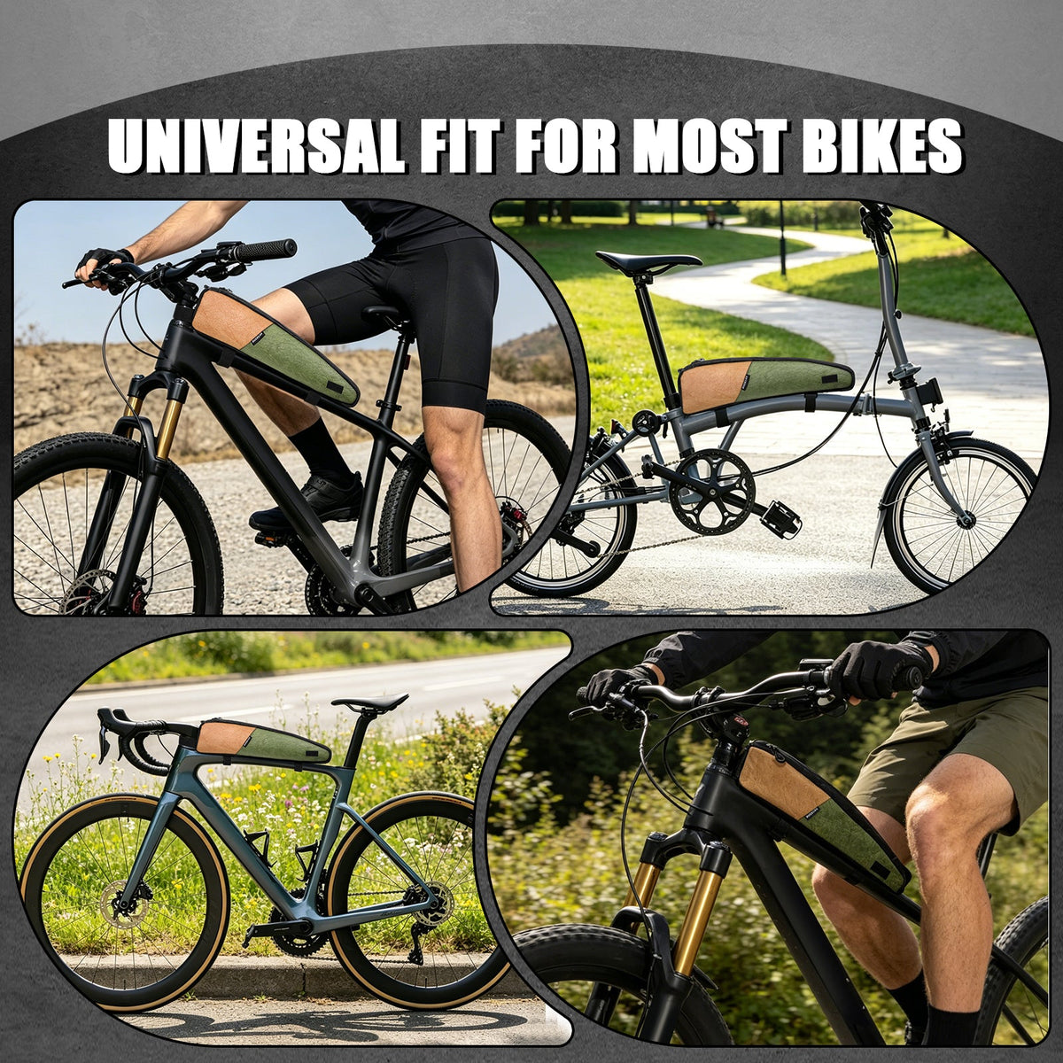 0.9L Waterproof Top Tube Bike Bag